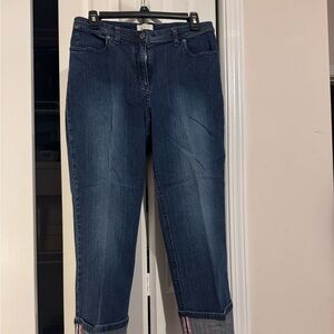 Banana Republic Dark Denim with Gold Accent